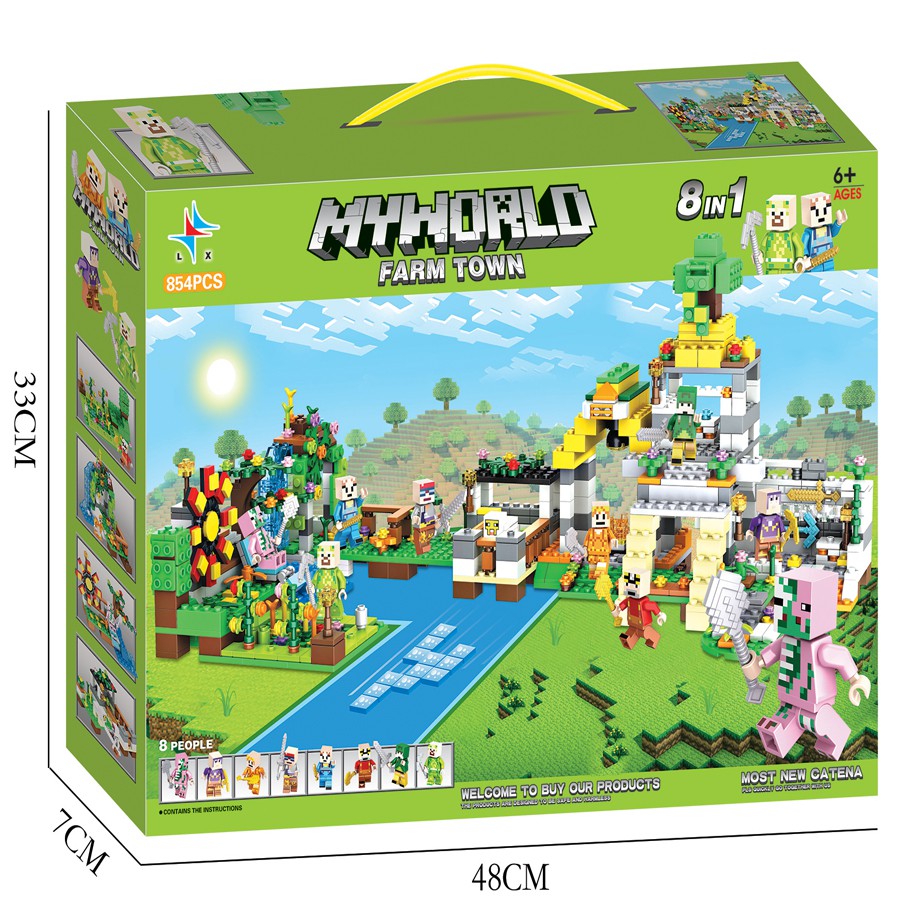 Lego Ghép Hình Game My World 8IN1 854PCS SP615