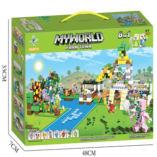 Lắp ráp Ghép Hình Game My World 8IN1 854PCS SP615