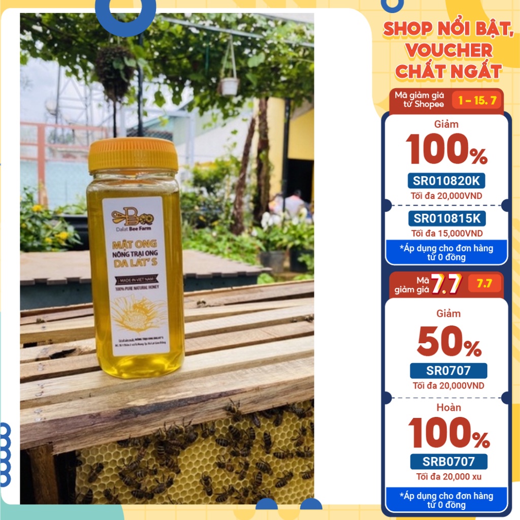 MẬT ONG HOA BẠC HÀ 500ml NGUYÊN CHẤT