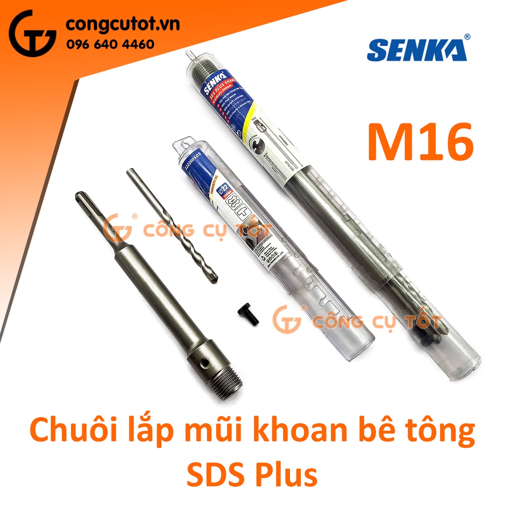Chuôi lắp mũi khoét bê tông Senka gài tròn