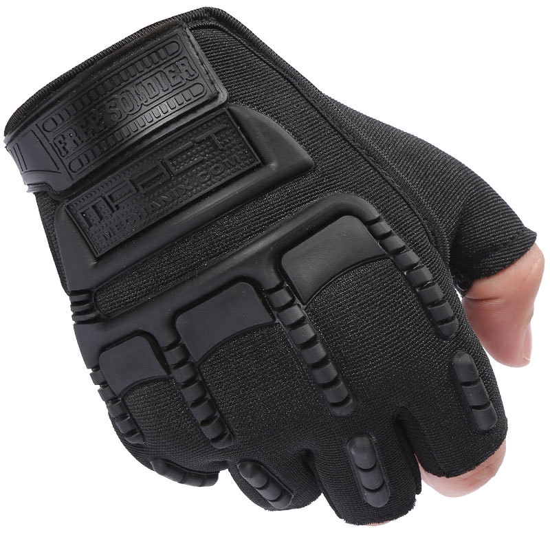 Military Army Tactical Gloves Men's Airsoft Motor Half Finger Gloves