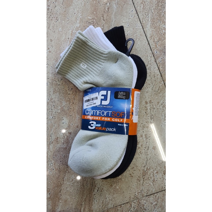 Tất golf  Footjoy  FJ Comfort sof   Chính hãng 100% - Men Socks