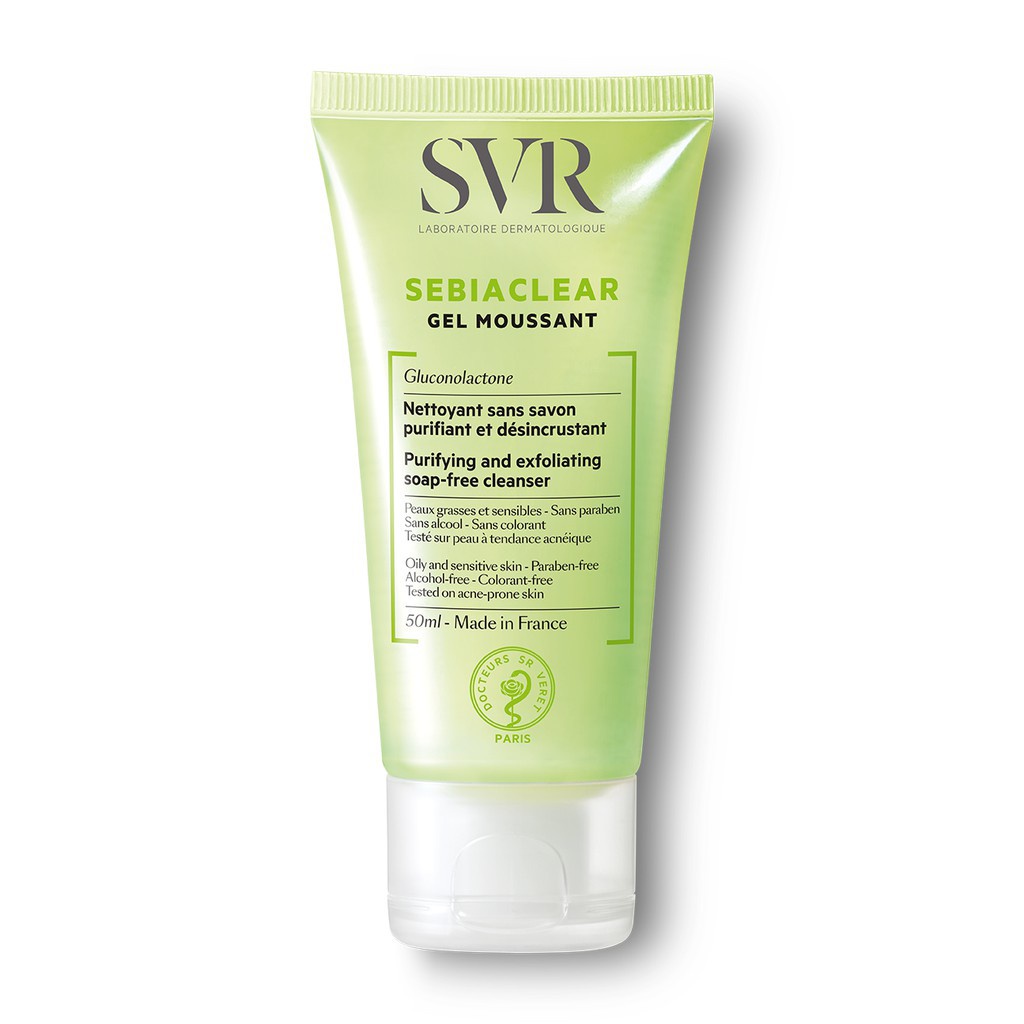 Sữa rửa mặt làm sạch và loại bỏ tế bào da chết - SVR - Sebiaclear Gel Moussant 200ml