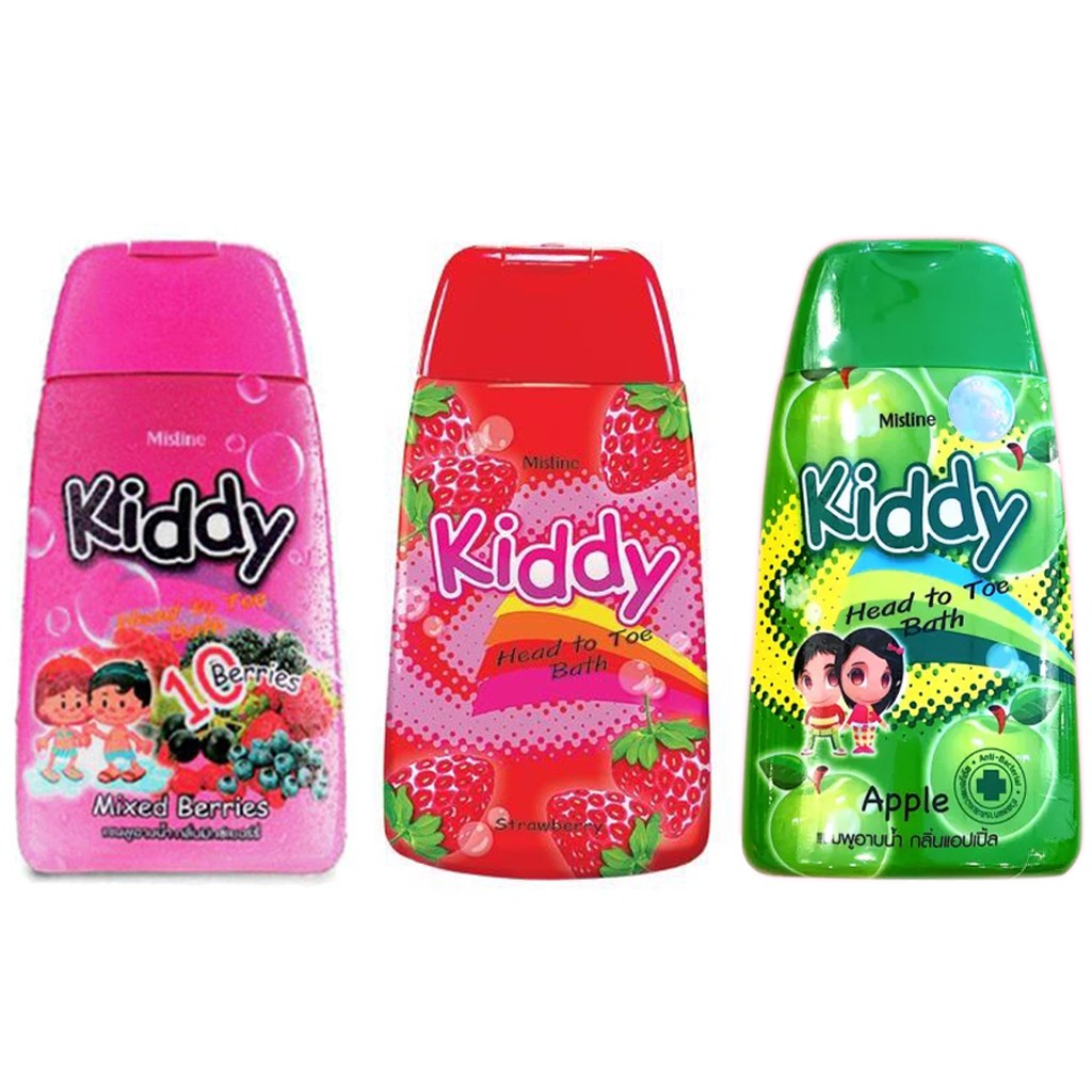 Sữa tắm gội toàn thân trẻ em Kiddy Head To Toe Bath Thái Lan 200ml