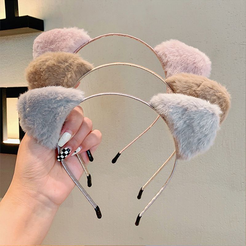 Bờm tóc tai mèo cáo lông siêu mịn, Bờm cài tóc hot trend
