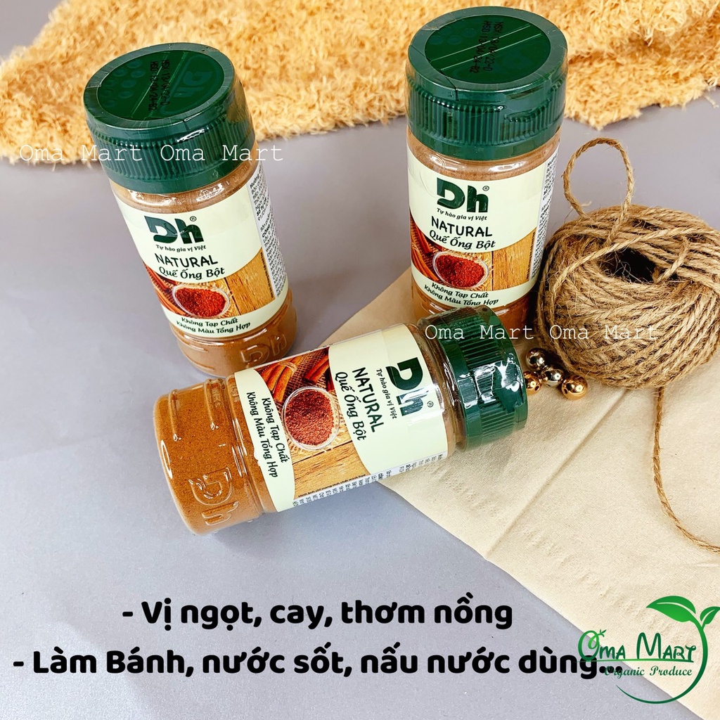 Quế ống bột nguyên chất Natural DH Foods 40gr