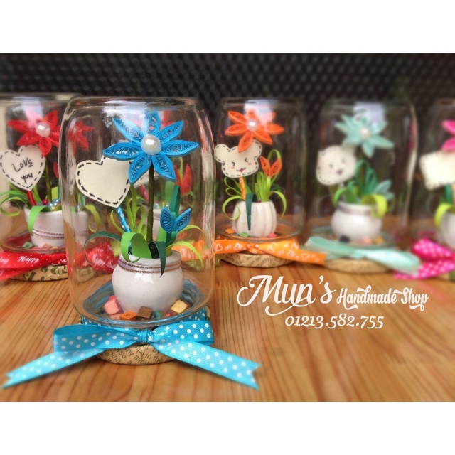 LỌ HOA THỦY TINH HANDMADE - FLOWER IN JAR