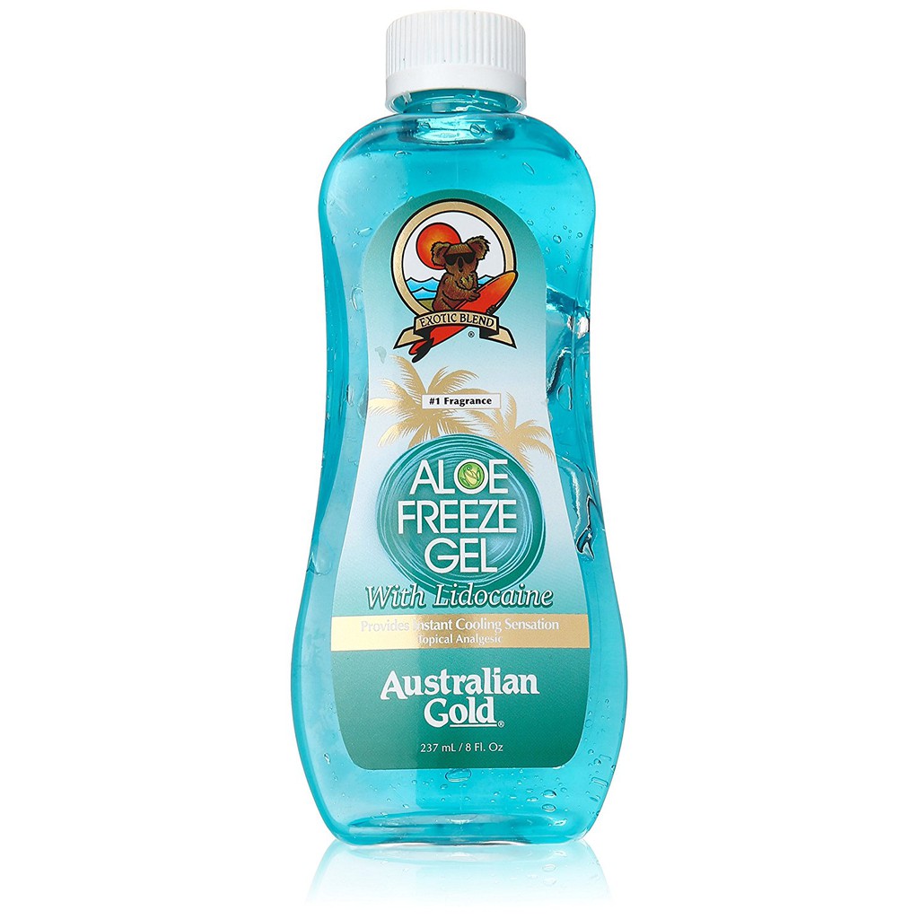 Gel phục hồi da đi nắng Australian Gold Aloe Freeze Gel with Lidocaine 237ml (Mỹ)