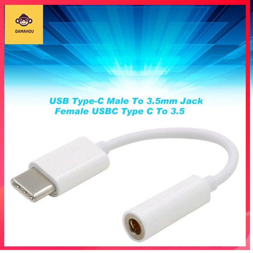 USB Type-C Nam sang 3.5mm Jack Nữ USBC Type C đến 3.5 Tai nghe cho Letv | BigBuy360 - bigbuy360.vn