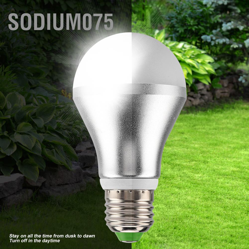Hàng Hot E27 LED cảm biến tự động 5W Đèn điều khiển ánh sáng 6500K AC85-265V Hàng giao ngaySodium075