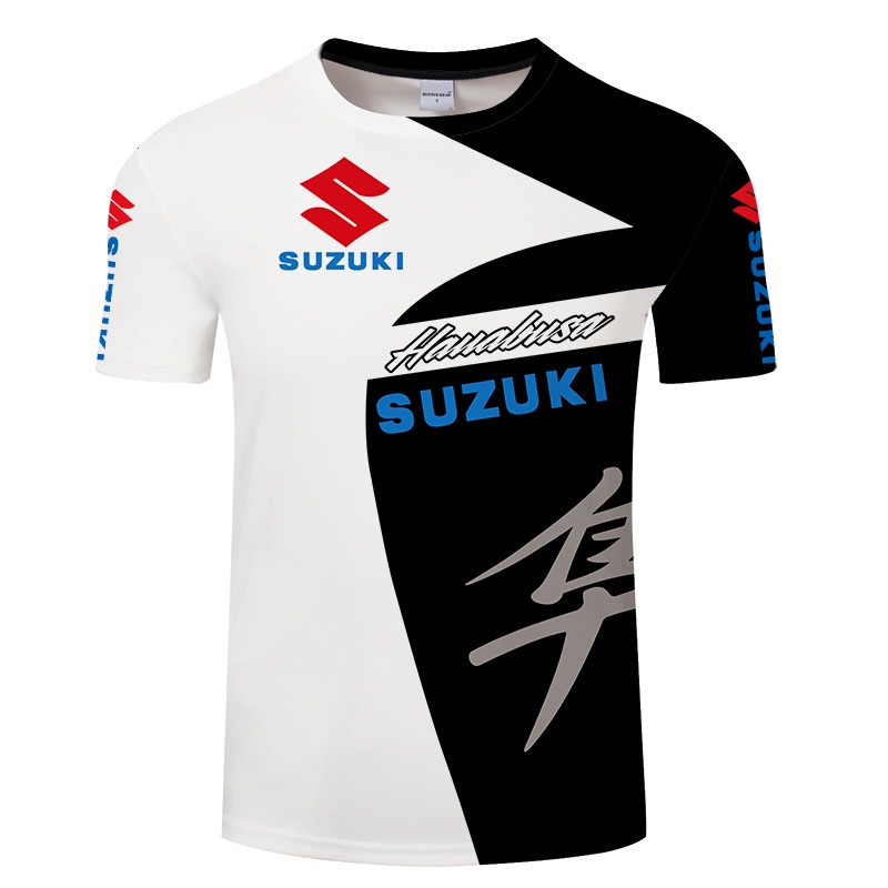 Áo Thun Ngắn Tay In Logo Xe Hơi SUZUKI 3D Cá Tính Cho Nam