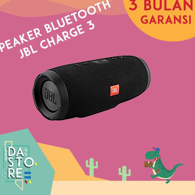 Loa Bluetooth Không Dây Jbl Charge 3 Chống Thấm Nước Kèm Phụ Kiện Đen