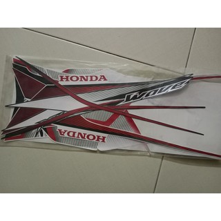 Bộ tem wave Rsx 110 màu đỏ đen 2012