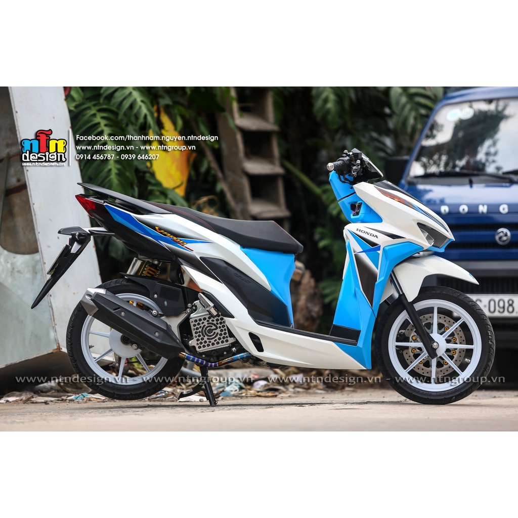 Tem rời Vario Trắng xanh in trong , tem 3 lớp cao cấp không bay màu