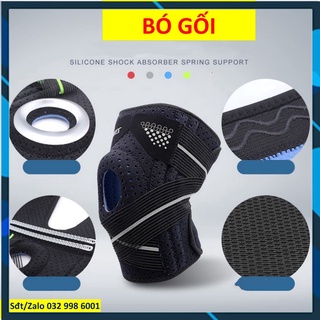 Bó gối bảo vệ khớp gối silicon cao cấp Aolikes 7909 Bó gối thể thao Băng gối thể thao Đai quấn bảo vệ đầu gối ksp