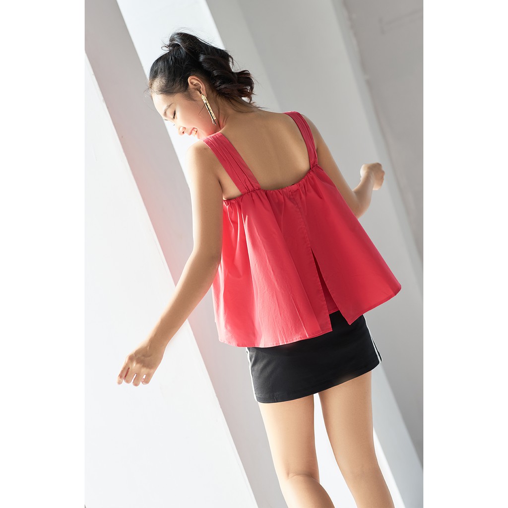 Áo 2 dây nữ form rộng cổ vuông ASW0534 - 92Wear | BigBuy360 - bigbuy360.vn