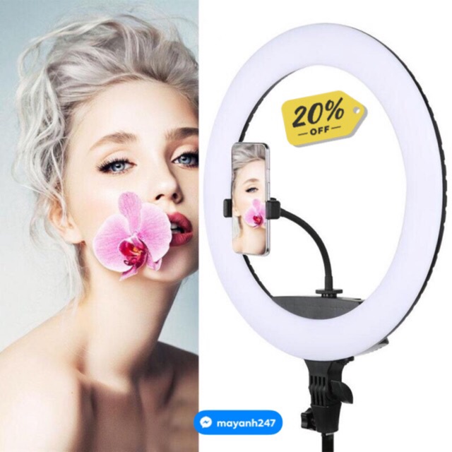 Đèn LED Livestream 26cm 30cm 33cm 36cm - Đèn Livestream Bán Hàng Cao Cấp Hỗ Trợ Chụp Ảnh Trang Điểm