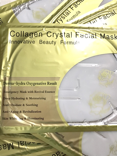 Mặt nạ collagen nano vàng cấp ẩm cho da ,chống lão hóa ,giúp làn da trắng sáng  căng da phục hồi.