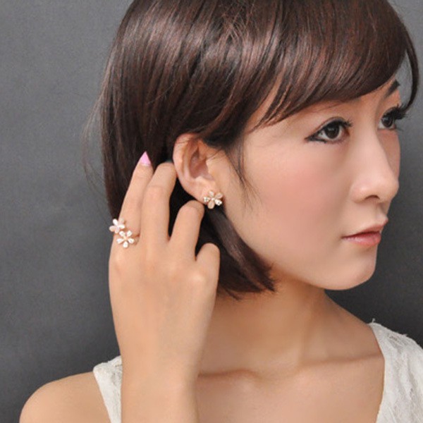 ⭐ Nhẫn vòng hoa Oval, cúc nhỏ phong cách Hàn Quốc - Nhẫn đeo tay NDT02