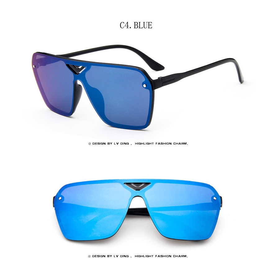 Kính mát tráng gương kiểu dáng thời trang cho nam nữ SAMJUNE