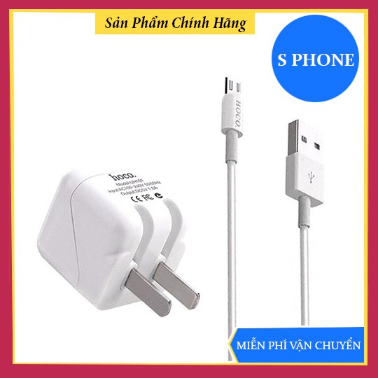Bộ củ cáp sạc Iphone/Samsung Hoco uh101 - Hàng Chính Hãng