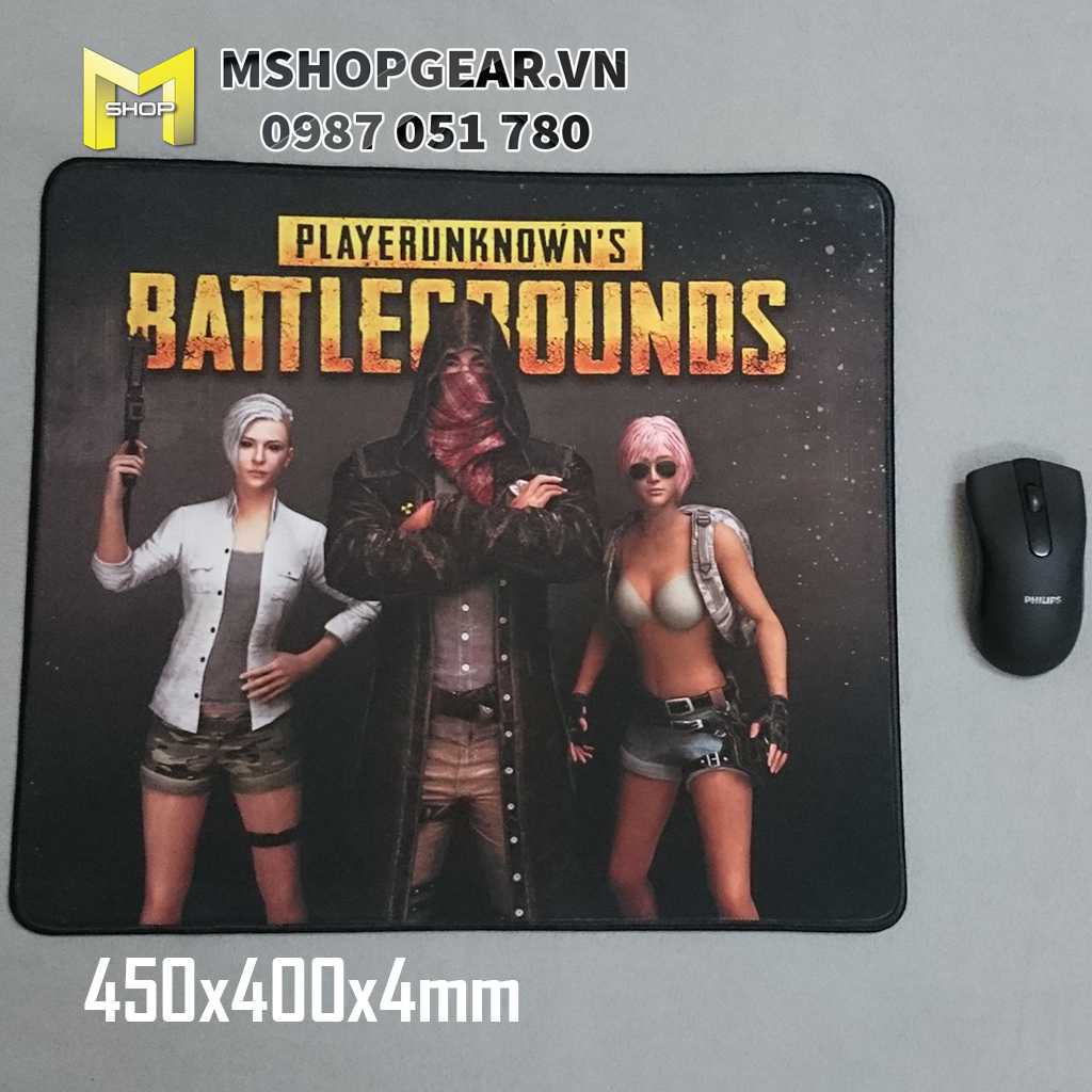Bàn di chuột  hình Game PUBG cực đẹp 25x33 cm