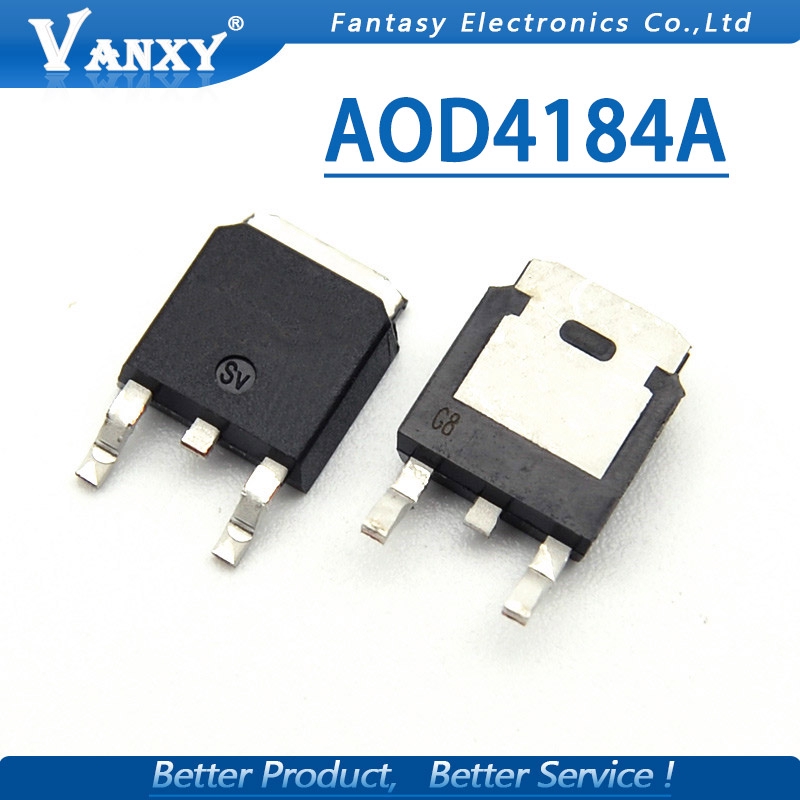 Set 10 linh kiện điện tử Aod4184A To-252 D4184A To252 Aod4184 D4184 40v/50a | BigBuy360 - bigbuy360.vn