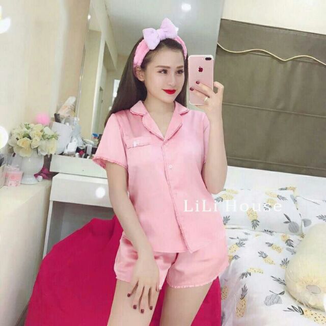 Bộ lụa mặc nhà đi ngủ