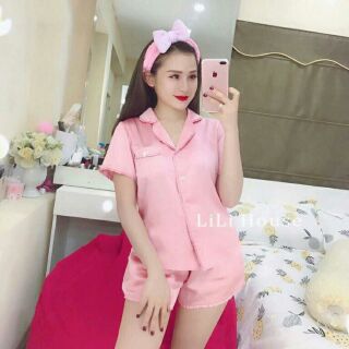 Bộ lụa mặc nhà đi ngủ