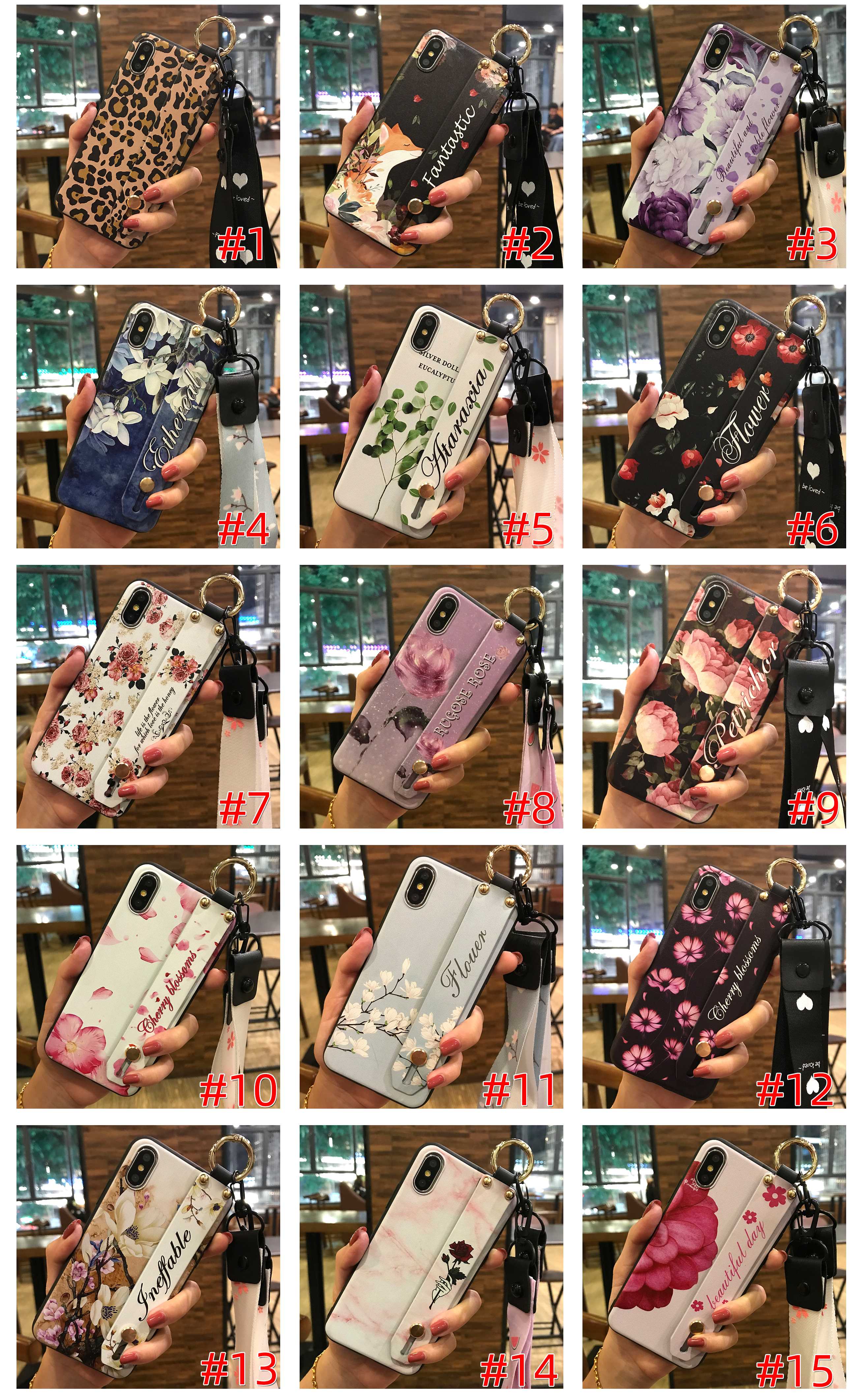 Silicone Fashion Design Phone Case For Samsung Galaxy A52 5G/A52 4G/SM-A526B/A526W/A5260 Lanyard For Girls Original Phone Holder Flower Soft Case