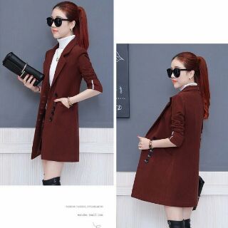 Áo khoác dạ nữ form dài