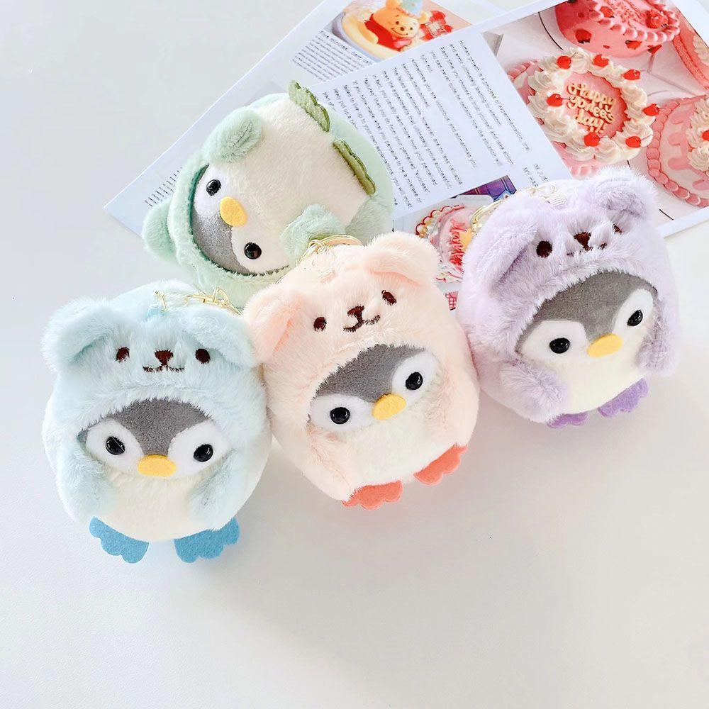 Móc Khóa Hình Chim Cánh Cụt Nhồi Bông Dễ Thương