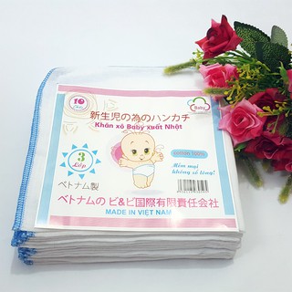 Khăn Sữa 3 Lớp Siêu Thấm - Khăn Xô 3 Lớp