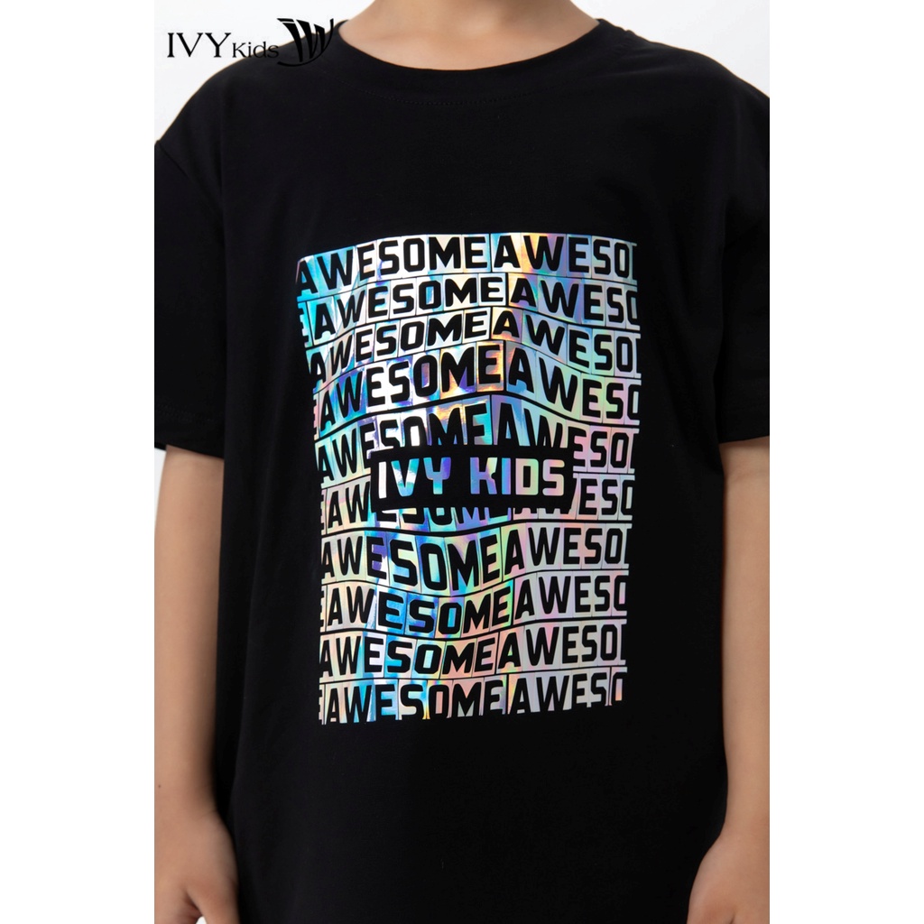Áo thun bé trai Awesome IVY moda MS 57K1455