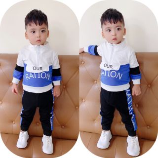 Combo quần áo thu đông cho bé trai từ 7 - 15kg - Mai Linh