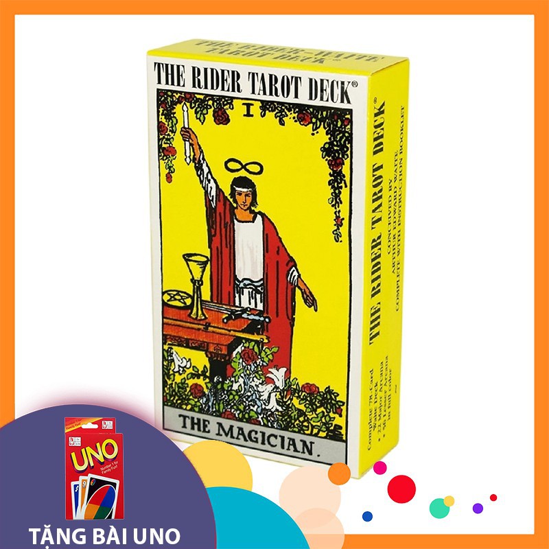 Bộ bài bói The Rider Tarot Nhập Môn + Tặng Uno (hàng chuẩn)