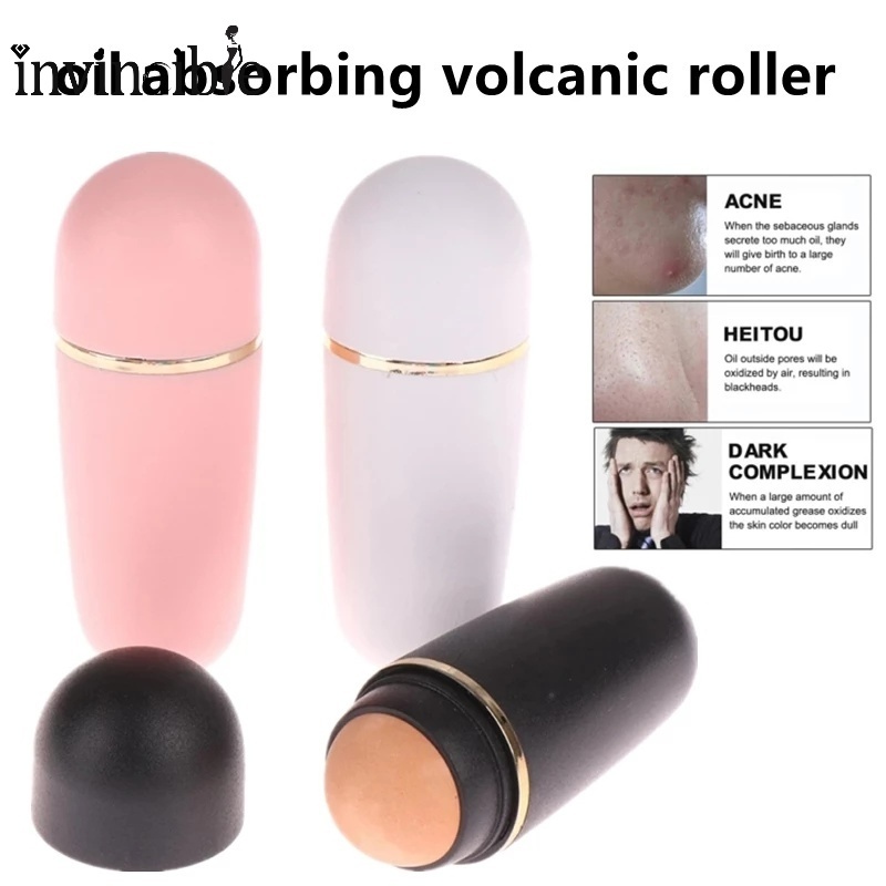 Bóng Lăn Mát Xa Da Mặt Thấm Hút Dầu Làm Sạch Sâu Có Vỏ Bọc Chống Bụi Dành Cho Nữ