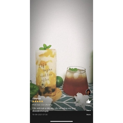 Cốc Thủy Tinh MẠ Chữ Vàng Sang Chảnh Cao Cấp Độc Đáo Ly Uống Nước Decor Trang Trí Minhome