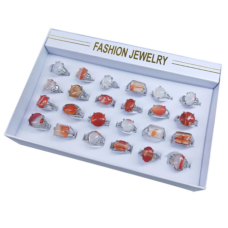 Bộ 20 Nhẫn Đính Đá Thời Trang Thanh Lịch Cho Nữ