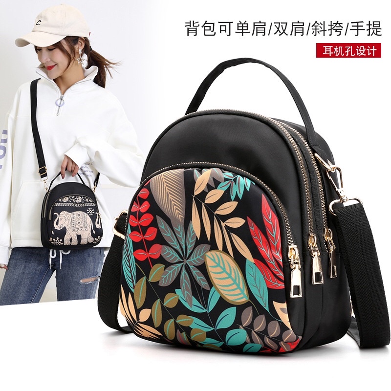 Balo mini nữ Hàn quốc kết hợp túi đeo chéo chống thấm nước đẹp chất lượng tốt