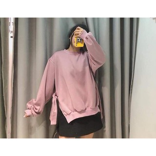 Áo Nỉ Buộc Nơ Cực Yêu[có ảnh thật]