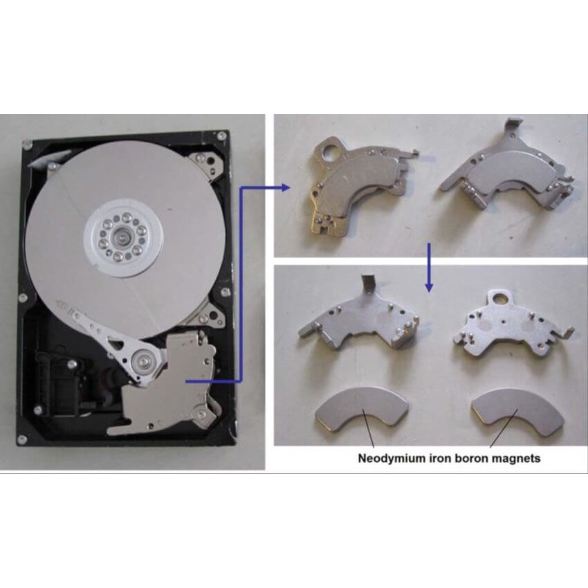 Nam Châm Đất hiếm Vĩnh cửu lực hút cực mạnh tháo Ổ cứng HDD