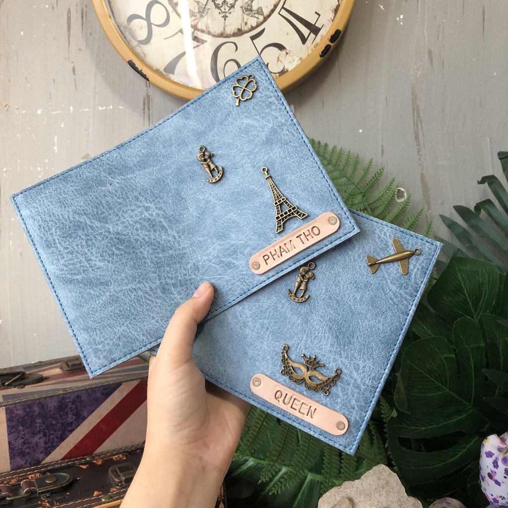 Bao da passport Nâu Nhạt + hơn 20 màu khác