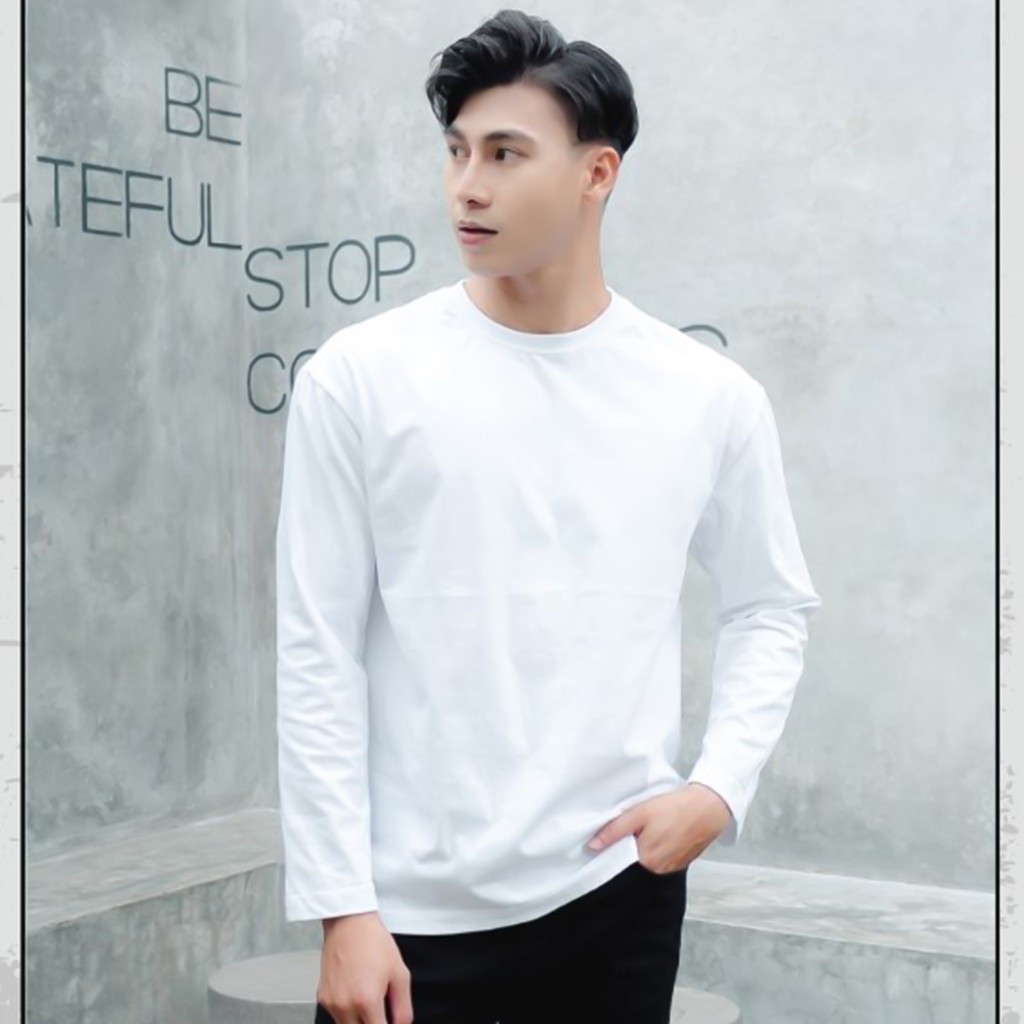 Áo Thun Trơn Dài Tay Nam Nữ Thời Trang Hàn Quốc - La mode | BigBuy360 - bigbuy360.vn