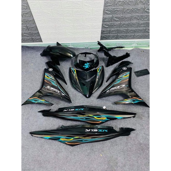 tem rời exciter 150 đen tem lửa