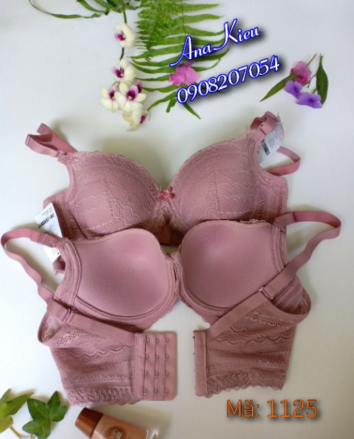 Áo ngực ren, mút mỏng, bản lưng to, cài 4 móc hiệu Lovely 1125