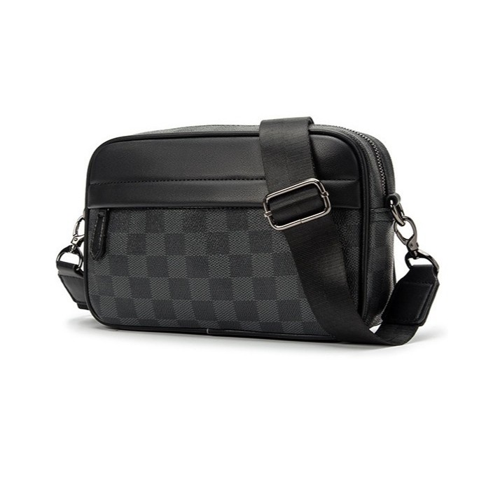 Túi Phong Bì  Thiết Kế Mới  Màu caro Da PU Chống Nước Phong Cách Hàn Quốc Cho Nam Trên Bán