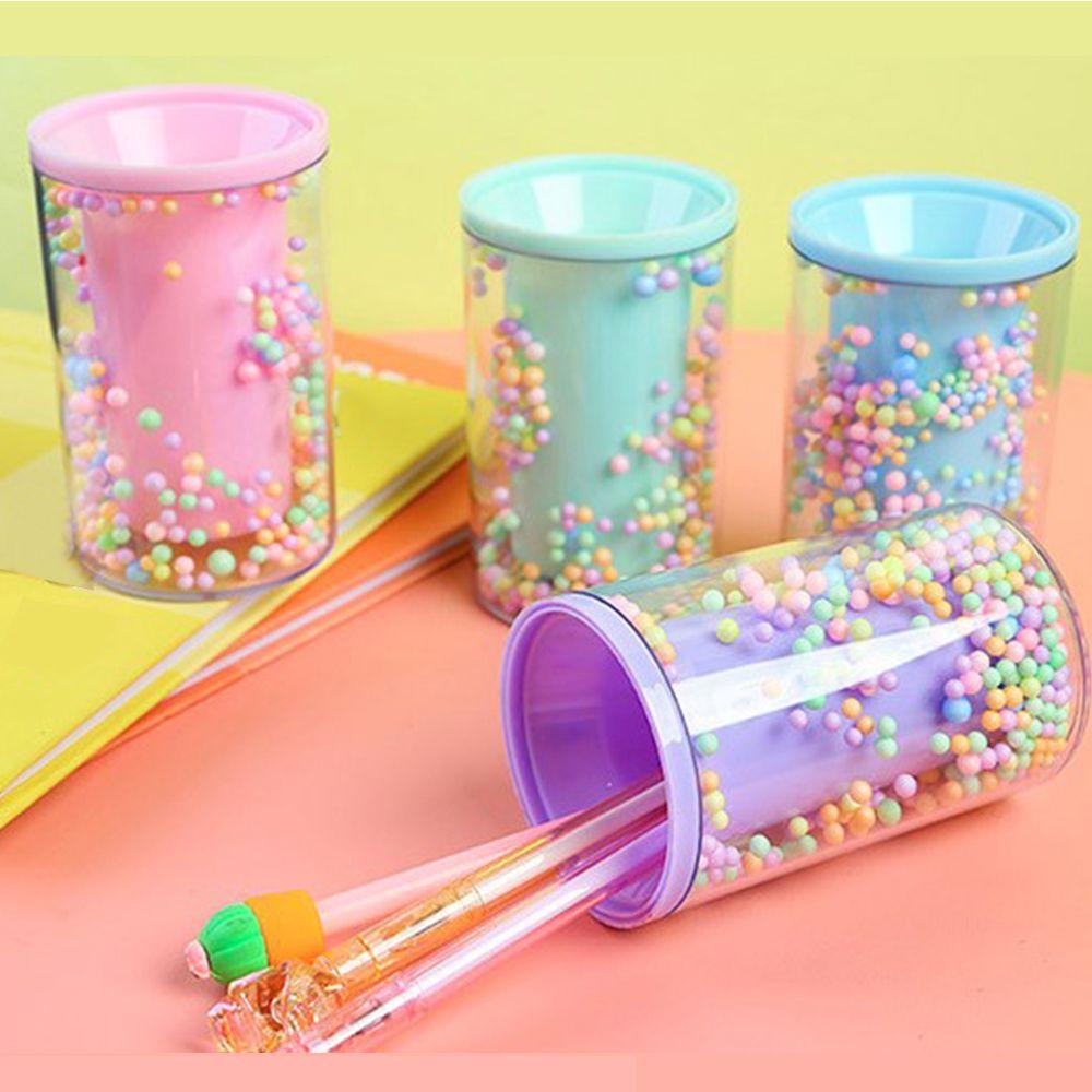 Giá Đỡ Bút / Cọ Trang Điểm Bằng Xốp Nhiều Màu Sắc Tiện Dụng