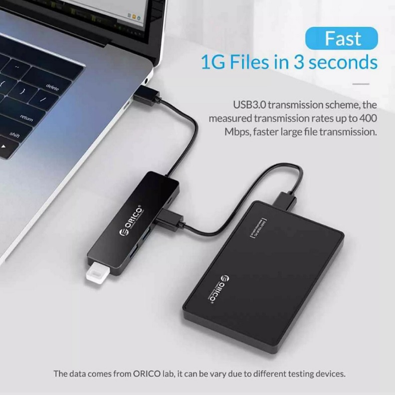 Bộ chia cổng Usb - Hub USB 2.0 ORICO 4 Cổng FL01-BK-BP