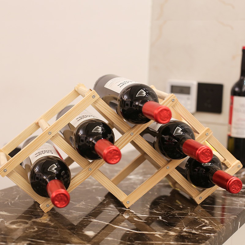 ✵Giá rượu bằng gỗ nguyên khối Châu Âu trang trí sáng tạo kệ rắn trưng bày tại nhà để chai trong phòng khách <